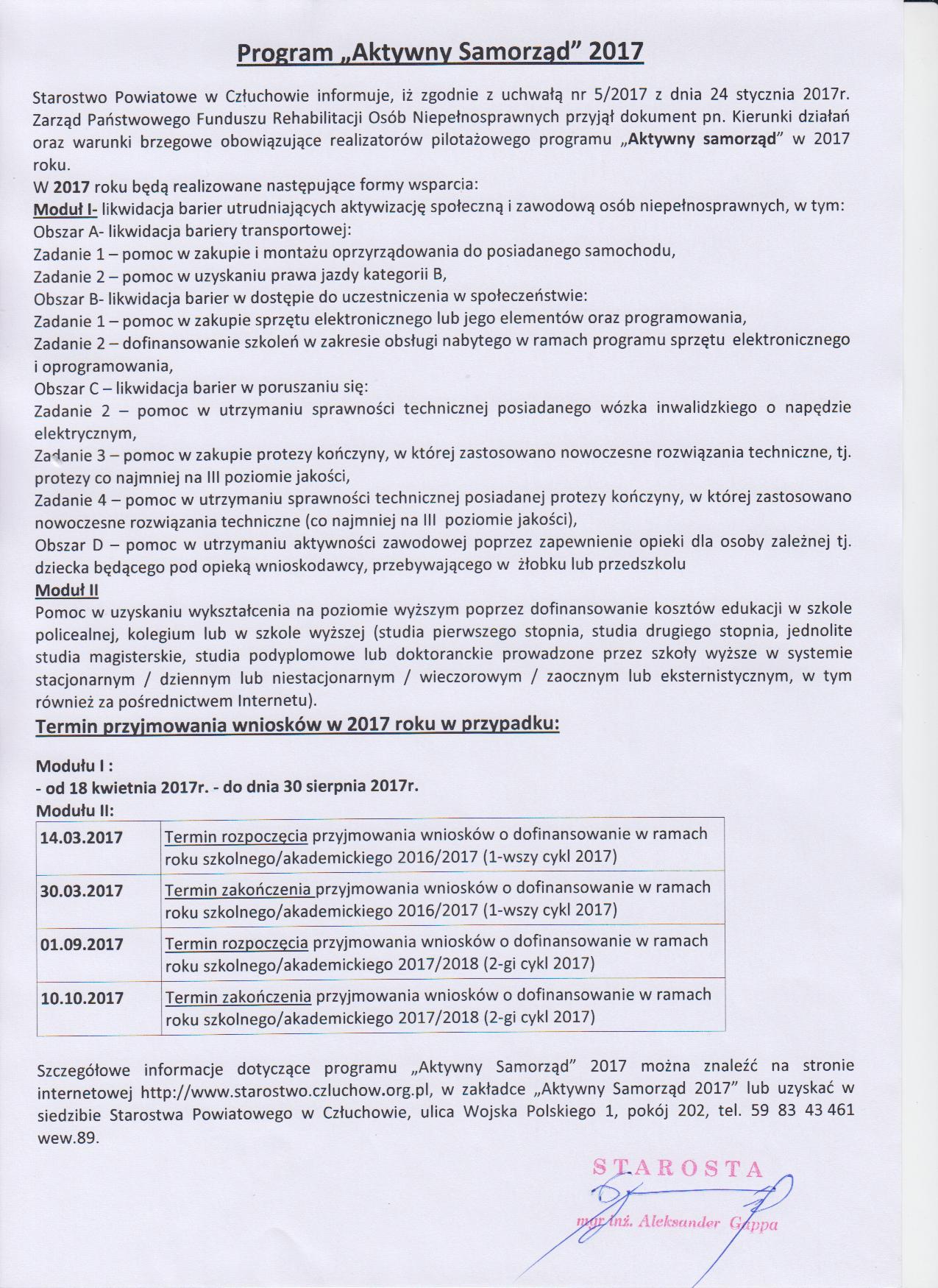 informacja 2017 szkoły