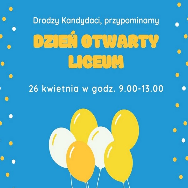 Drodzy Kandydaci