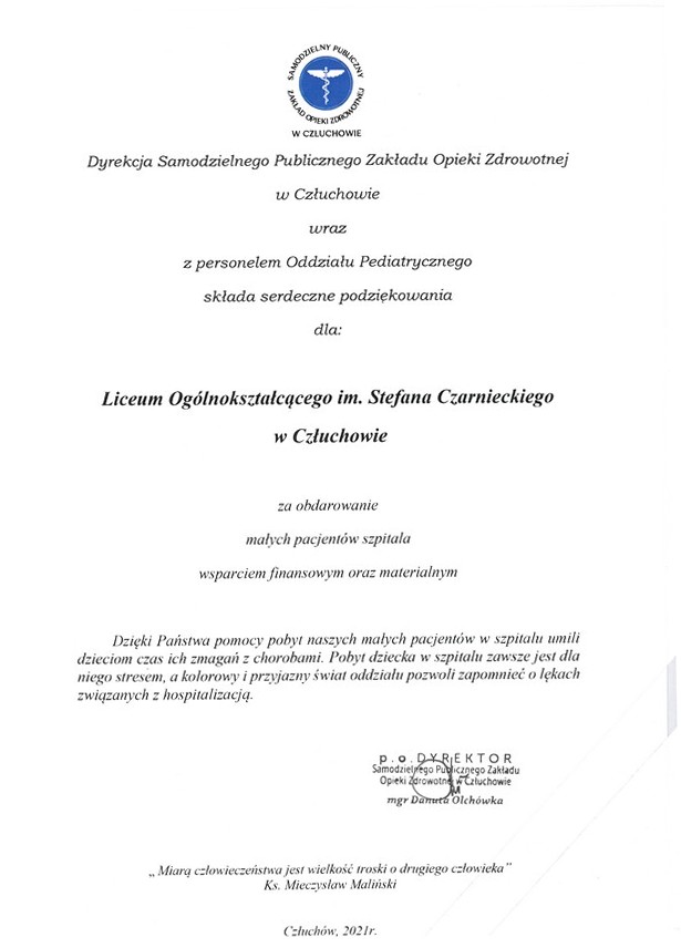 Podziękowania