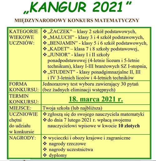 Kangur 2021