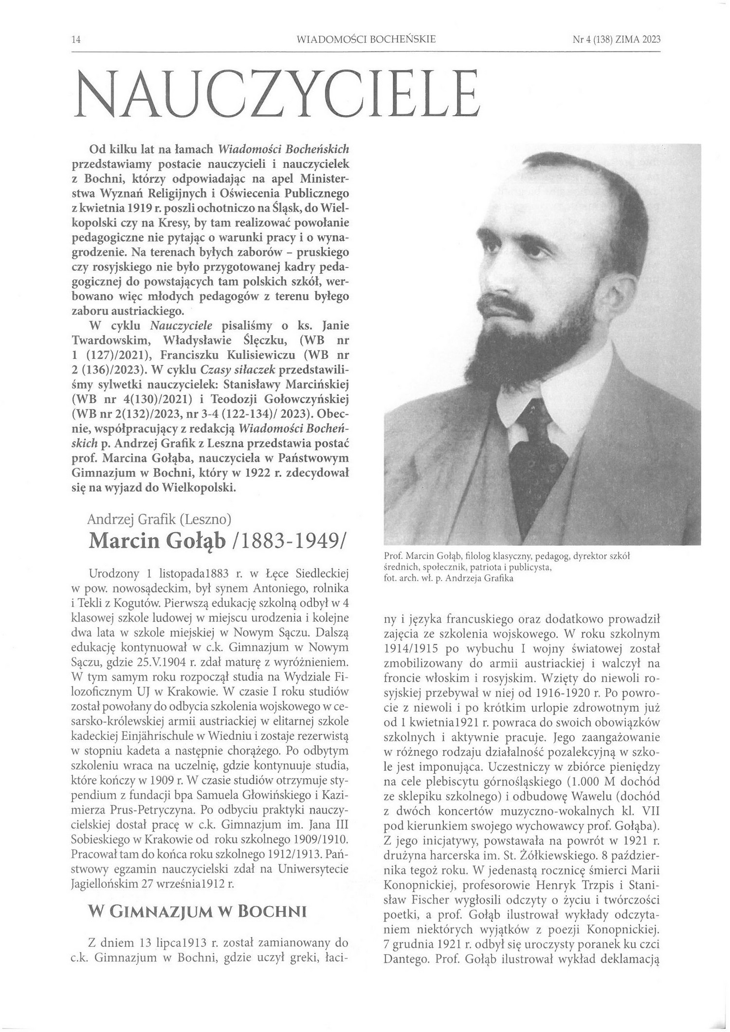 M. Gołąb