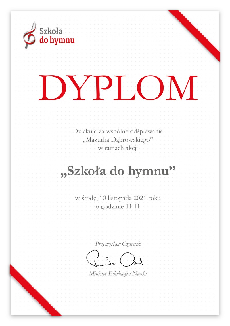 szkoła do hymnu
