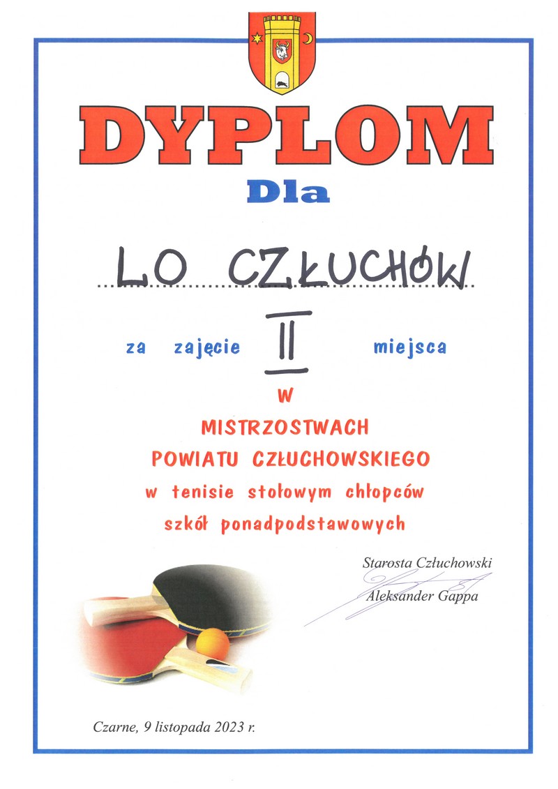 tenis dyplom